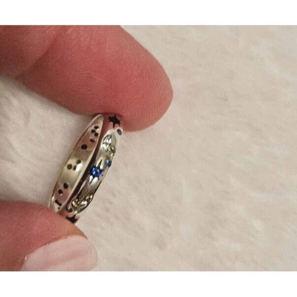 Sterling Silver Ring Women Stackable Eternity Cute For Teen Girls Size 6 Only